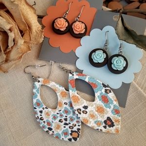 Earrings 3 Pair $15